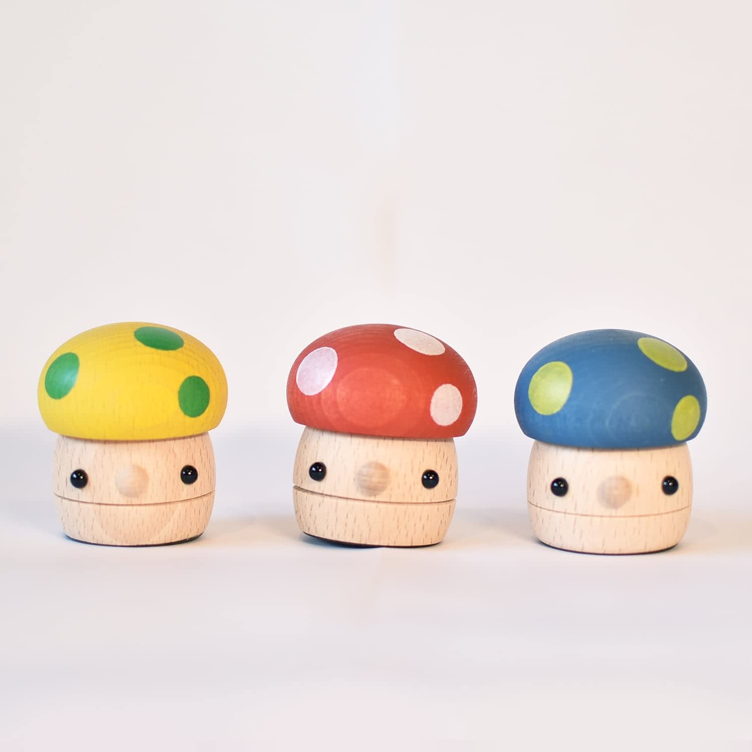 Amazon.co.jp: こまむぐ Comomg どんぐりきのこセット 木製玩具 日本製